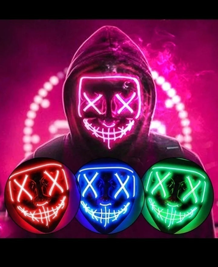 Mascara Luz Led La Purga Halloween
