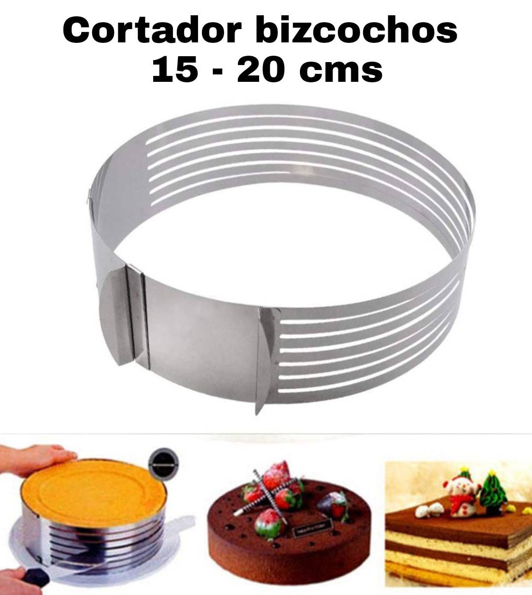 Cortador De Biscochos 15 A 20 Cms