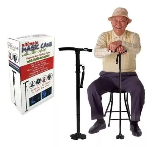 Bastón Ortopédico Retráctil Plegable