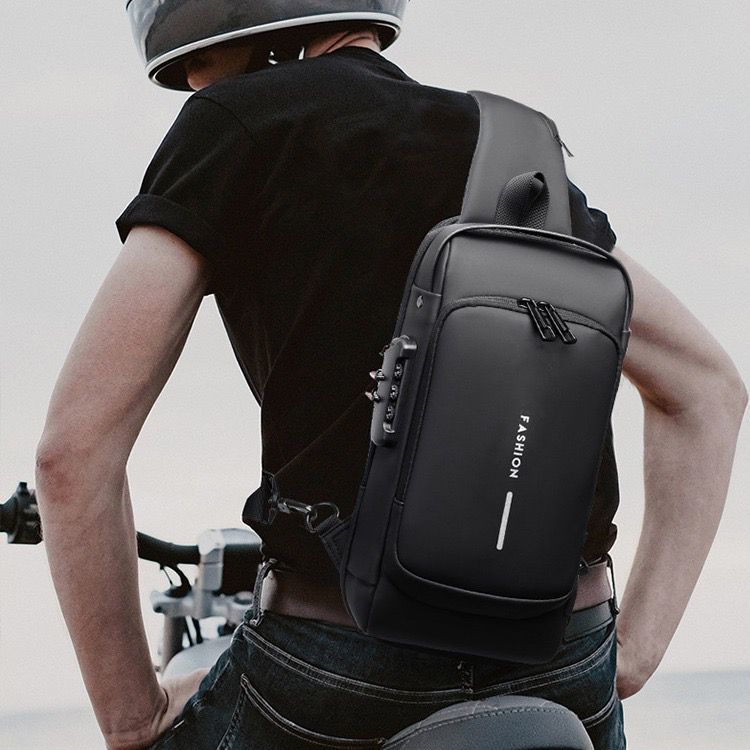 BOLSO ANTIRROBO CON CARGA USB+BLOQUEO