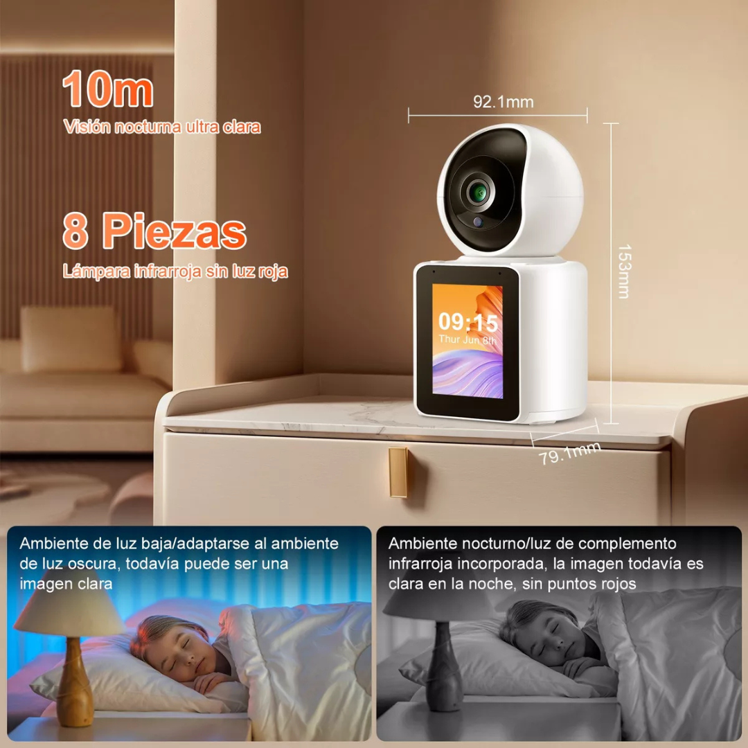 CÁMARA DE SEGURIDAD CON VIDEO LLAMADAS IP WIFI