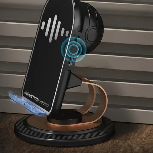SOPORTE PARLANTE POR INDUCCIÓN PARA TELEFONO CELULAR