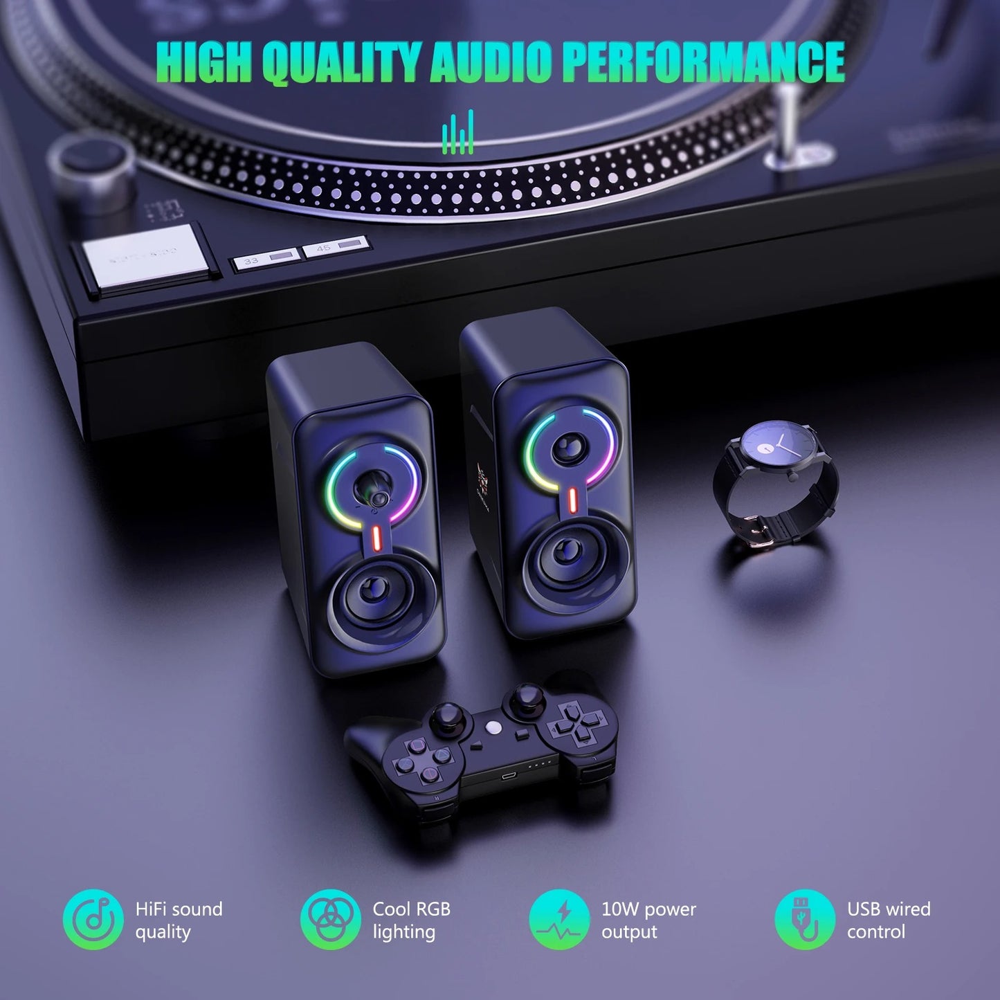 PARLANTES ALTAVOZ ONIKUMA RGB MULTIMEDIA L6