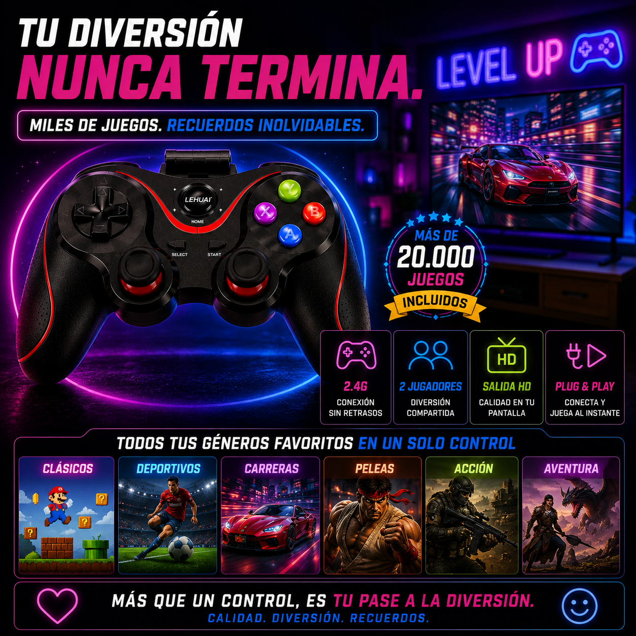 Control Gamer Bluetooth para celular