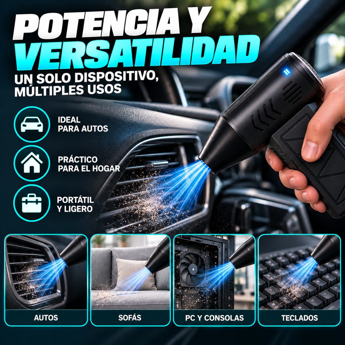 Mini Soplador Turbo Jet Multipropósito