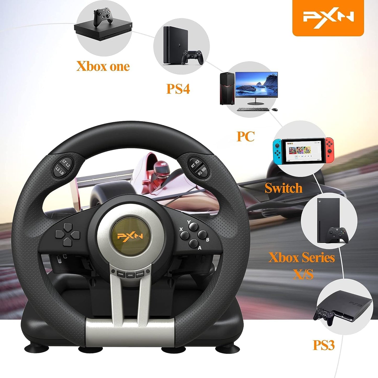 VOLANTE GAMER PXN V3 PRO