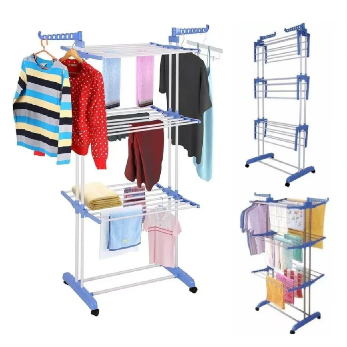 NUEVO TENDEDERO PARA ROPA DE 3 NIVELES