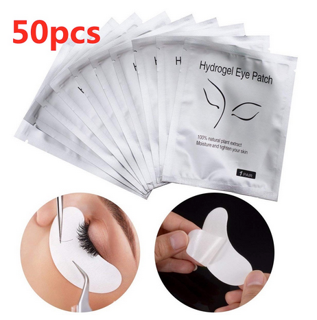 50 Pares De Pegatinas De Gel De Hidrogel De Extensión De Pestañas De Alta Calidad