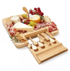 Tabla Para Quesos De Madera Bambu 4 Ac
