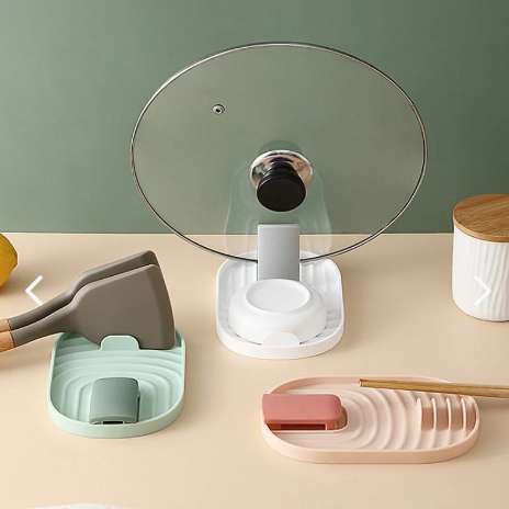 Soporte Para Tapa De Olla Y Espátulas