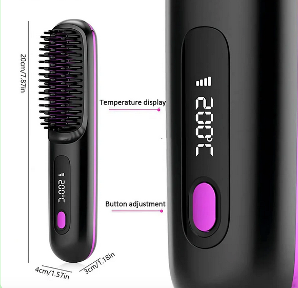 Cepillo Alisador Recargable