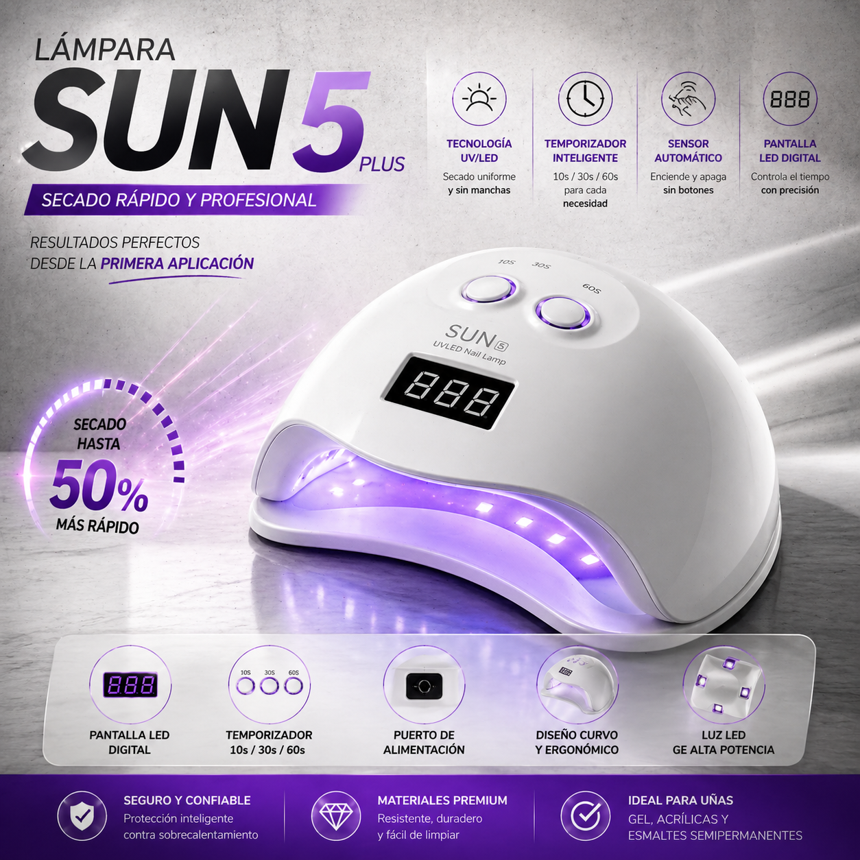 Lampara Uv Sun 48w