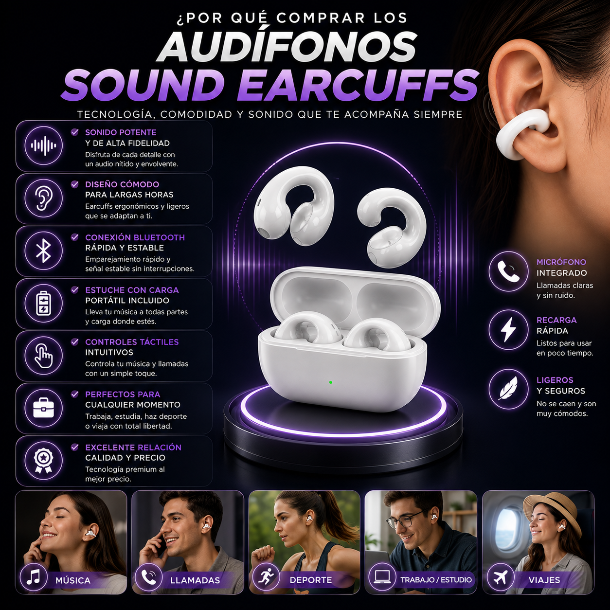 Audífonos Sound Earcuffs