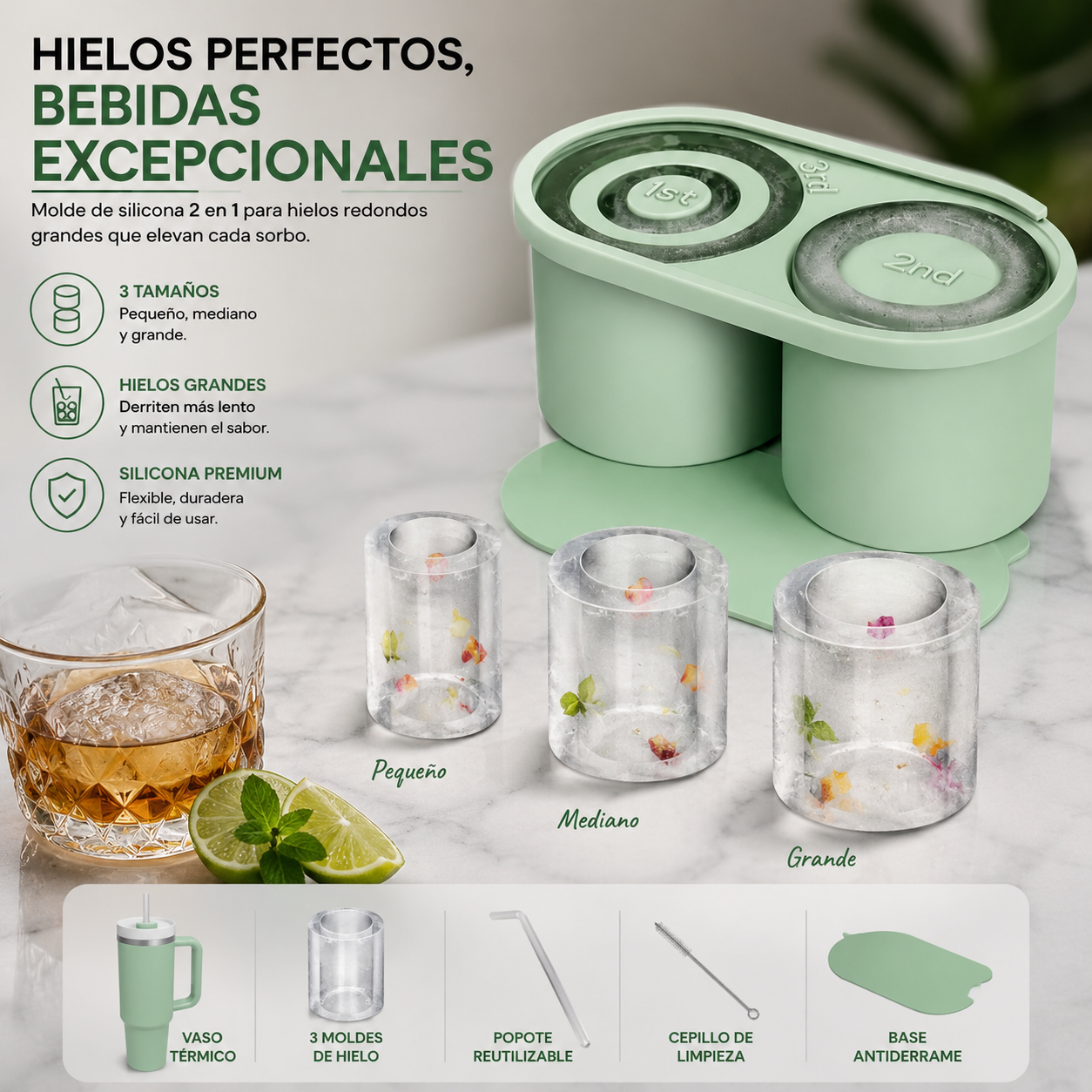 Molde De Hielo Para Vaso Stanley