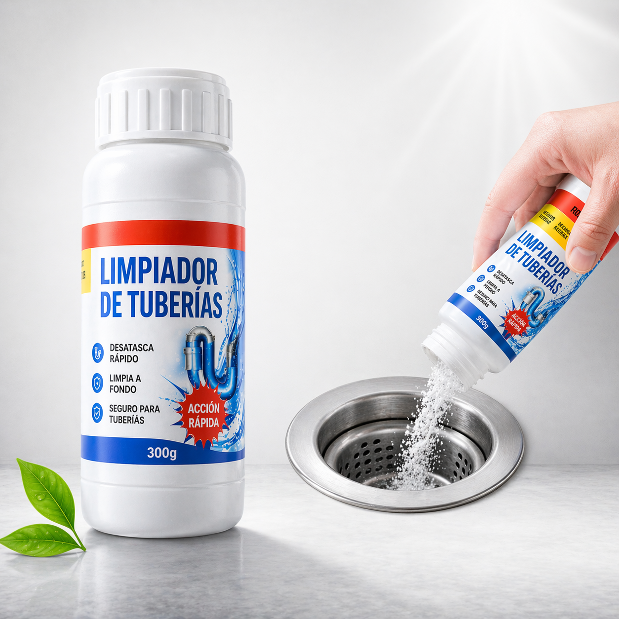 3 Polvo Destapa Cañerias Drenage 110g