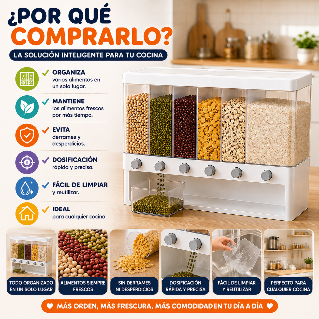 🥣 Dispensador Múltiple de Alimentos