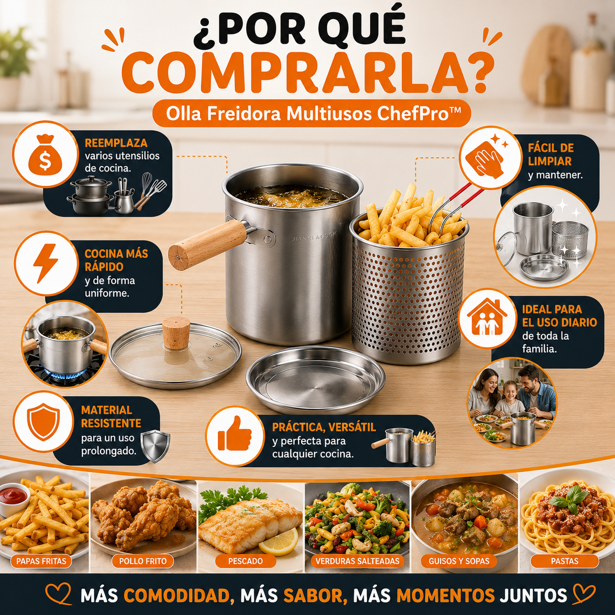 🍟 Olla Freidora Multiusos ChefPro™