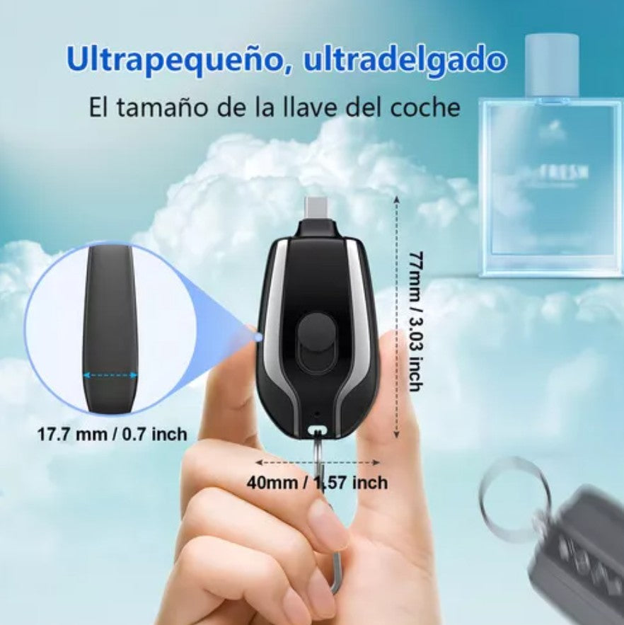 LLAVERO POWER CHARGER CARGADOR DE CELULAR