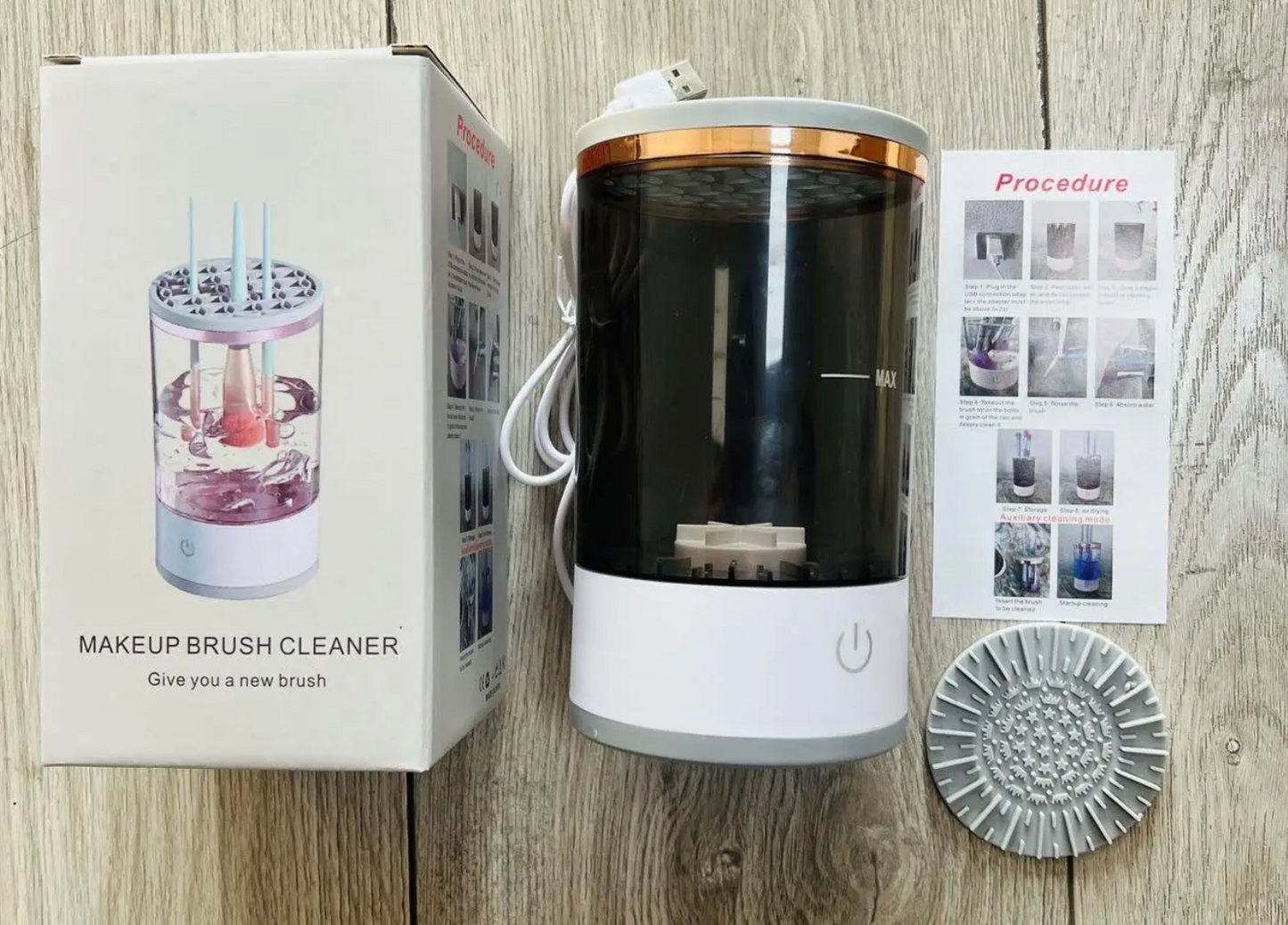 Limpiador Eléctrico para Brochas de maquillaje