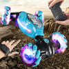 Coche teledirigido 4WD 1:16 Stunt con luz LED, gestor infrarrojo, inducción Twist, escalada, controlado por Radio, juguete para niños