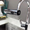 Grifo de cocina con salida de cascada a prueba de salpicaduras
