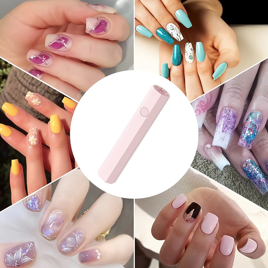 MINI LÁMPARA DE UÑAS PORTÁTIL Y RECARGABLE