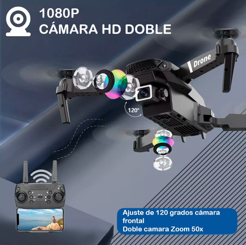 DRON DOBLE CÁMARA 4K PRO RECARGABLE
