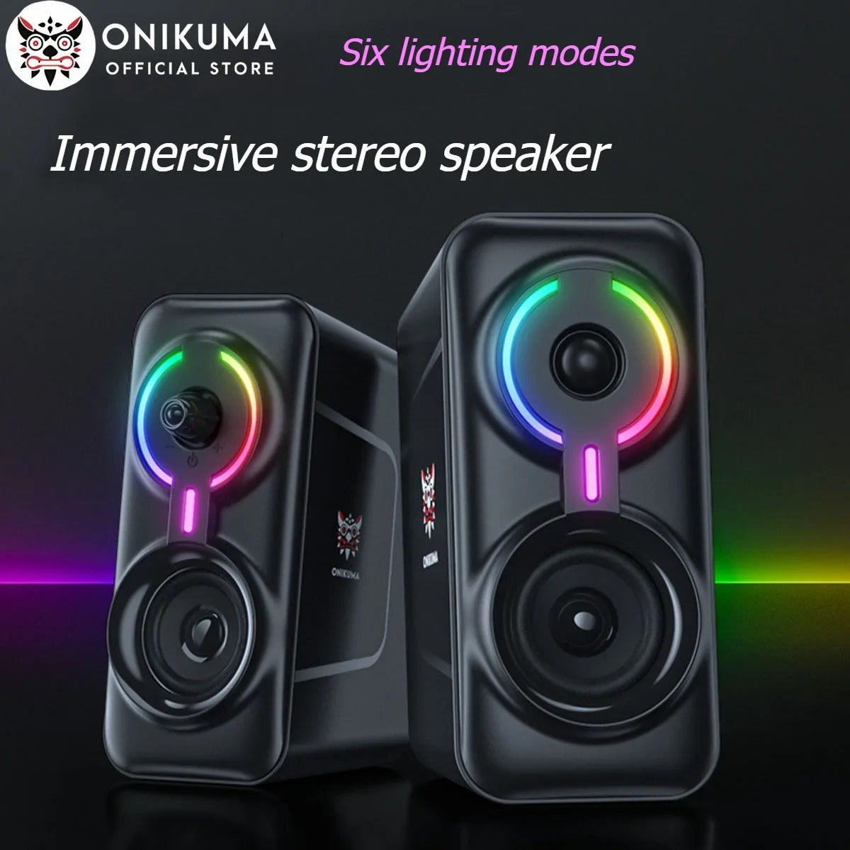 PARLANTES ALTAVOZ ONIKUMA RGB MULTIMEDIA L6