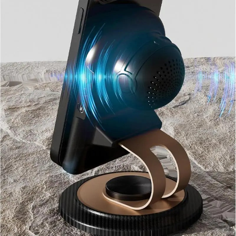 SOPORTE PARLANTE POR INDUCCIÓN PARA TELEFONO CELULAR