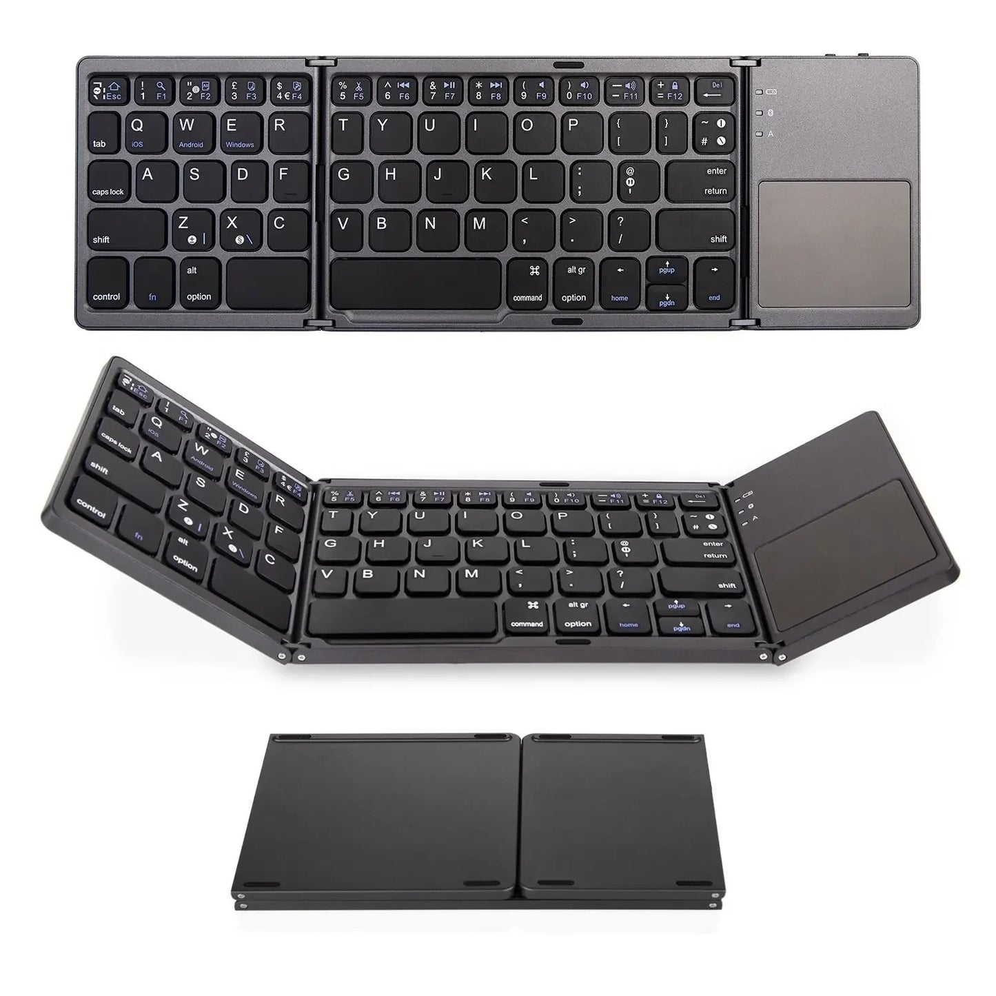 TECLADO BLUETOOTH PLEGABLE METÁLICO
