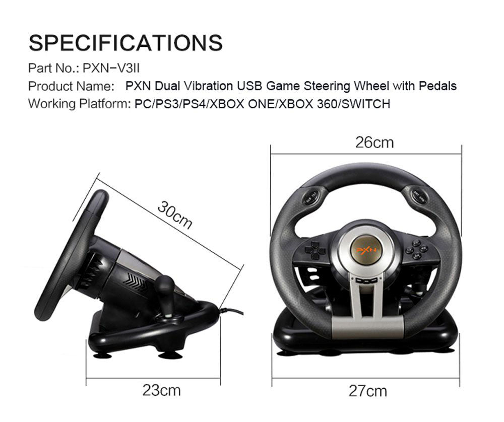 VOLANTE GAMER PXN V3 PRO