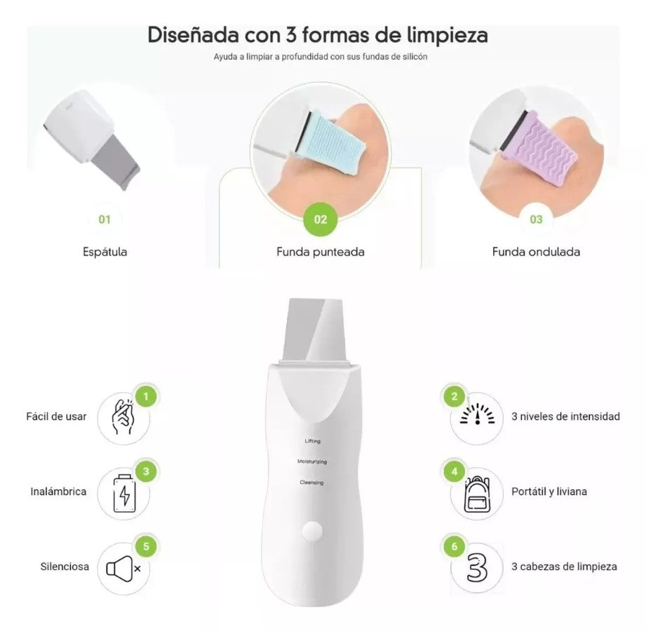 PALETA ULTRASÓNICA FACIAL MUYE