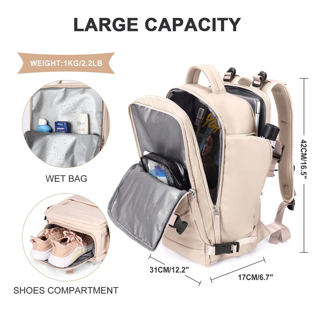 Travelers Backpack™ - Mochila Viajera con Múltiples Compartimientos - La Mochila Ideal para Viajeros
