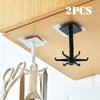 Ganchos giratorios de 360 grados para cocina, gancho autoadhesivo de pared para puerta, bolso, ropa, corbatas