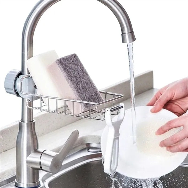 Escurridor de acero inoxidable para fregadero de cocina