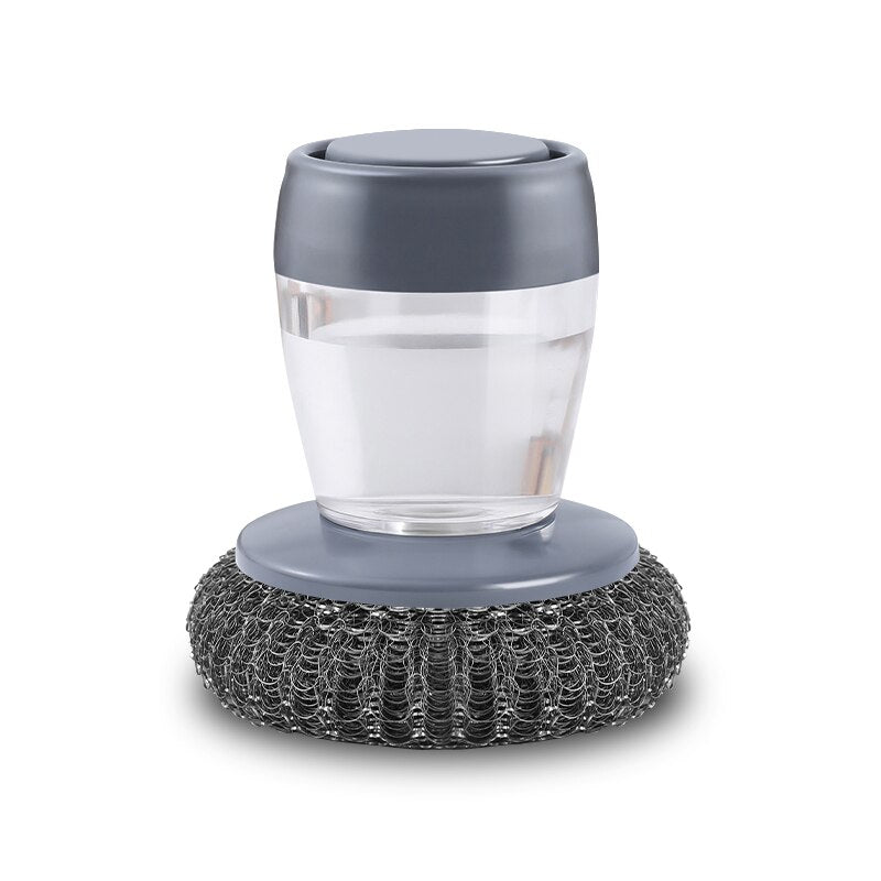 Dispensador automático de jabón para cocina, cepillo de palma para lavar platos