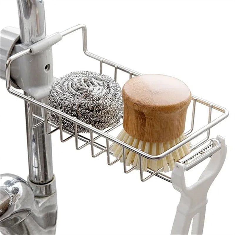 Escurridor de acero inoxidable para fregadero de cocina