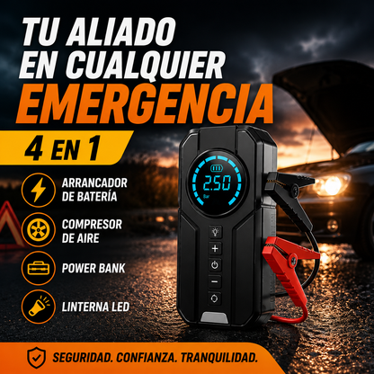 Compresor de Aire y Arrancador de Batería+ ENVÍO GRATIS 🚚