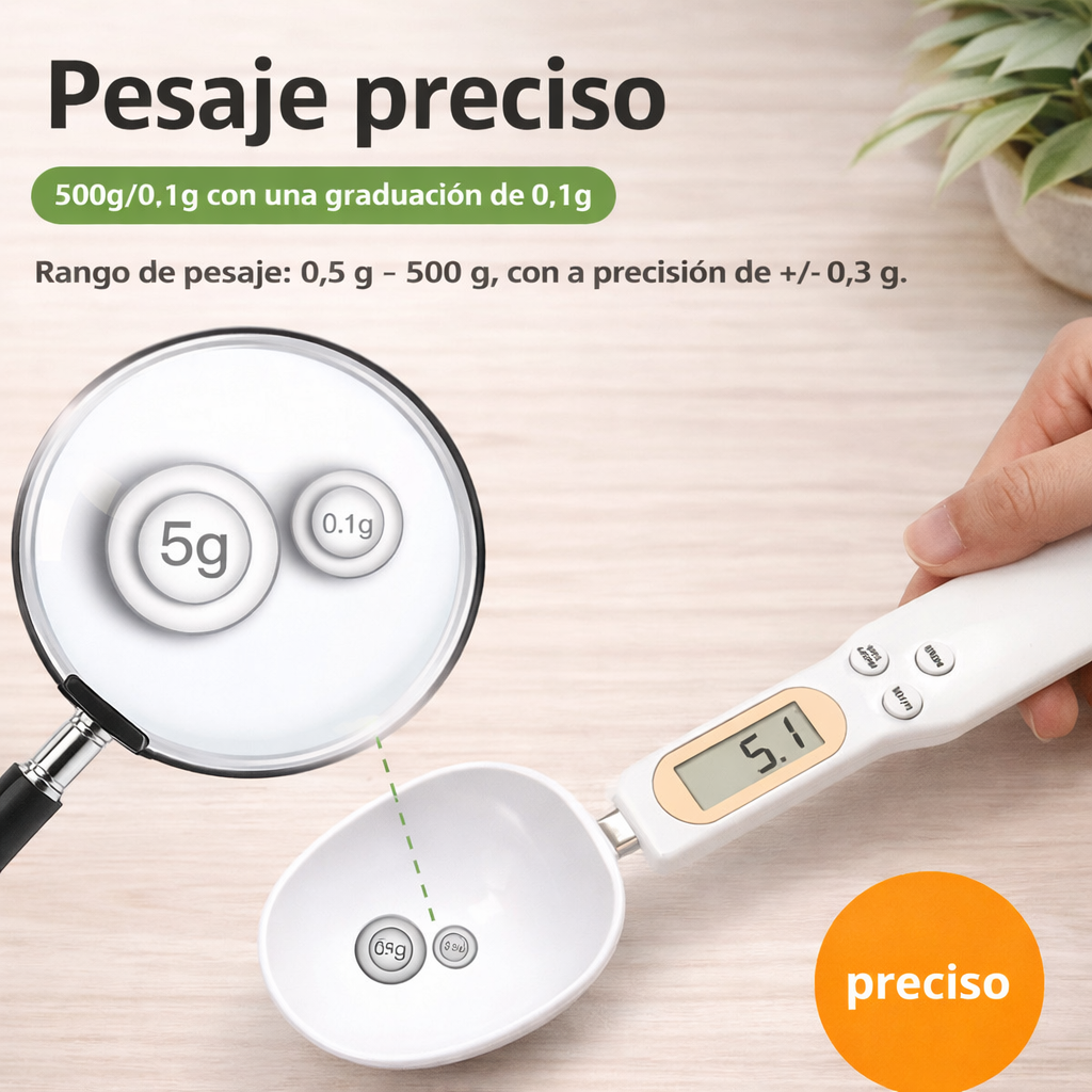 Cuchara Bascula Electronica De Precision