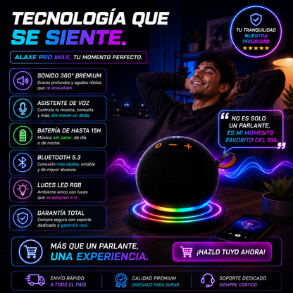 Alaxe Pro Max: Potencia, Estilo y Sonido que Impresiona+ ENVÍO GRATIS 🚚