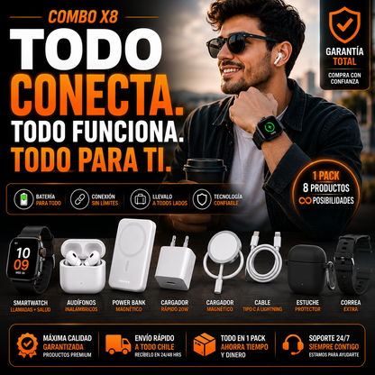 PACK X8 CONECTIVIDAD TOTAL