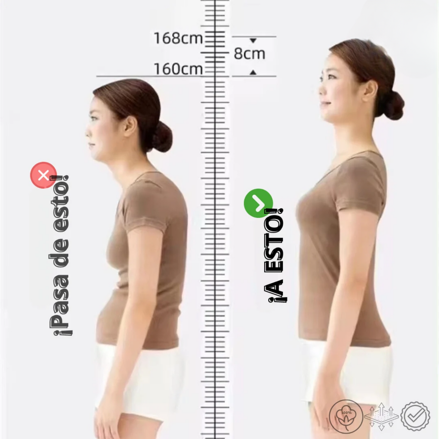 Sostén corrector de postura