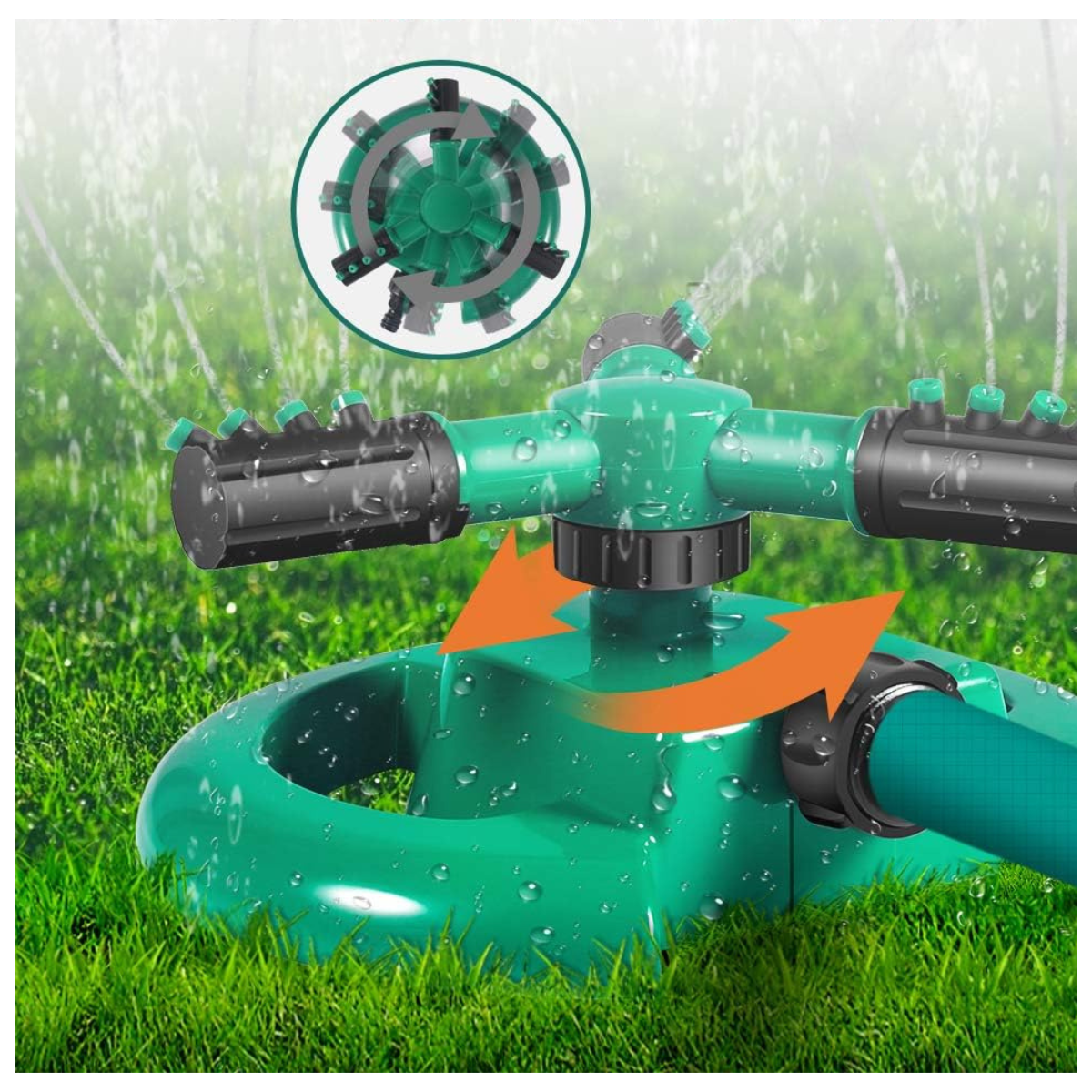 Rociador aspersor de Agua giratorio 360°