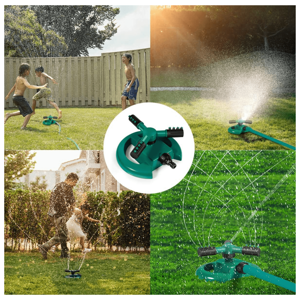 Rociador aspersor de Agua giratorio 360°