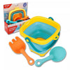 JUEGO DE PLAYA BALDE PLEGABLE SILICONA C