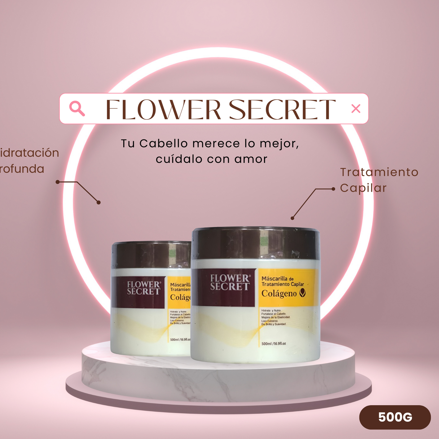 Mascarilla Capilar Flower Secret Colágeno 500ml