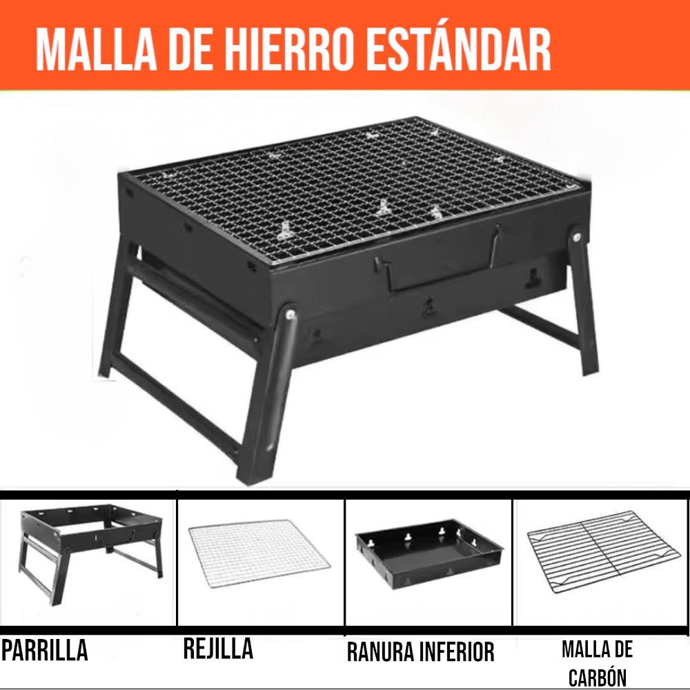 PARRILLA PORTÁTIL A CARBÓN PARA ASADOS