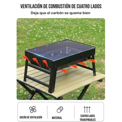 PARRILLA PORTÁTIL A CARBÓN PARA ASADOS
