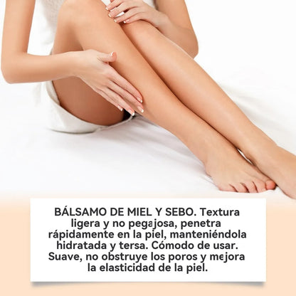 Bálsamo Orgánico de Sebo de Res y Miel-Elimina estrías, acné y líneas de expresión en segundos