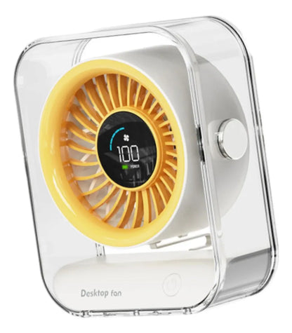 Ventilador de Escritorio USB Portátil Recargable y Silencioso